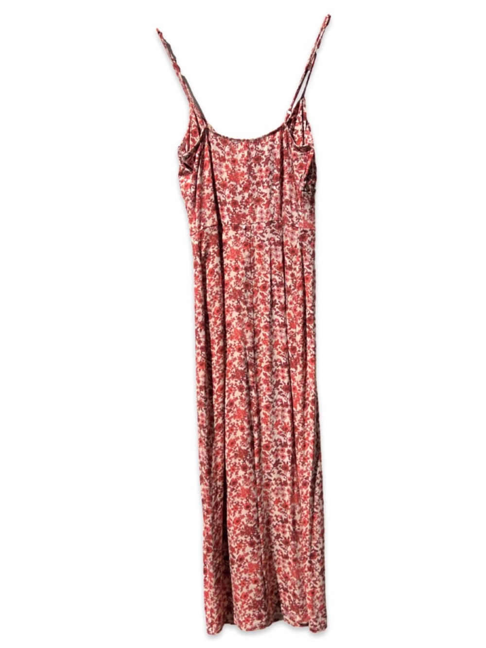 Forever 21 Red Dainty Floral Print 
knee Length Midi Dress | Size Small | - Picture 2 of 3
